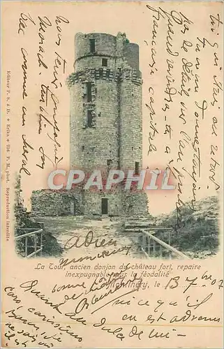 Cartes postales La Cour Ancien Donjon Du Chateau Fort Repaire Inexpugnagle sous La Feodalite Montlhery (carte 19