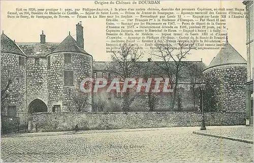 Cartes postales Origine du Chateau de Dourdan