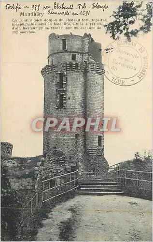 Cartes postales Montlhery Tour Ancien Donjon du Chateau Fort Repaire Inexpugnagle sous la Feodalite