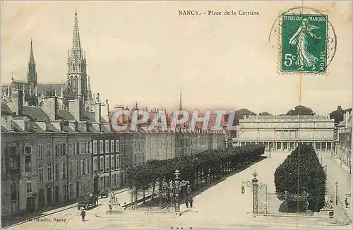 Cartes postales Nancy Place de la Carriere