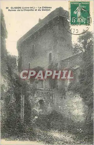 Cartes postales Clisson (Loire Inf) Le Chateau Ruines de la Chapelle et du Donjon