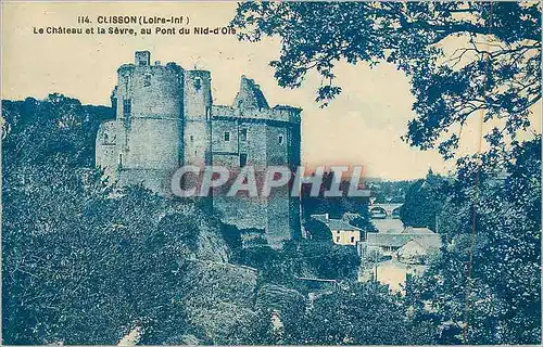 Ansichtskarte AK Clisson (Loire Inf) Le Chateau et la Sevre