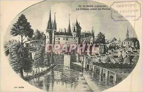 Ansichtskarte AK Clisson (Loire Inf) Le Chateau avant les Ruines