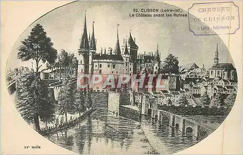 Cartes postales Clisson (Loire Inf) Le Chateau avant les Ruines