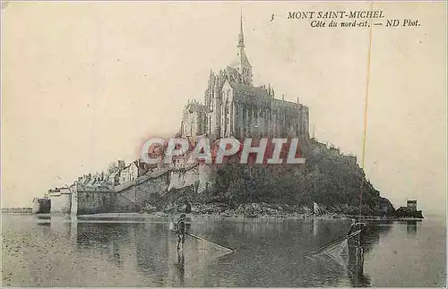 Ansichtskarte AK Mont Saint Michel Cote du Nord Est Peche Pecheur