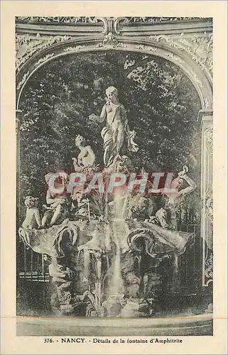 Cartes postales Nancy Details de la Fontaine d'Amphitrite