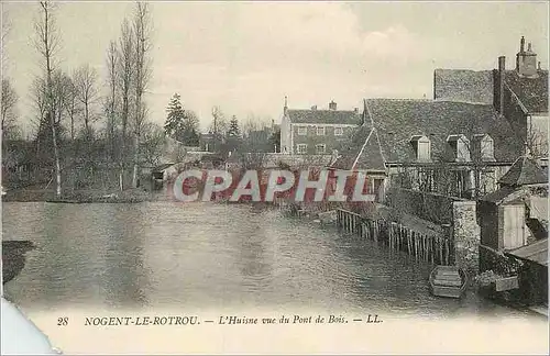 Cartes postales Nogent le Rotrou L'Huisne Vue du Pont de Bois