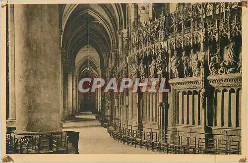 Cartes postales La Douce de France Chartres (Eure et Loir) Interieur de la Cathedrale Le Deambulatoire