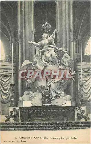 Cartes postales Cathedrale de Chartres (E et L) L'Assamptiion par Bredan