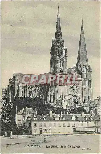 Ansichtskarte AK Chartres Les Fleches de la Cathedrale