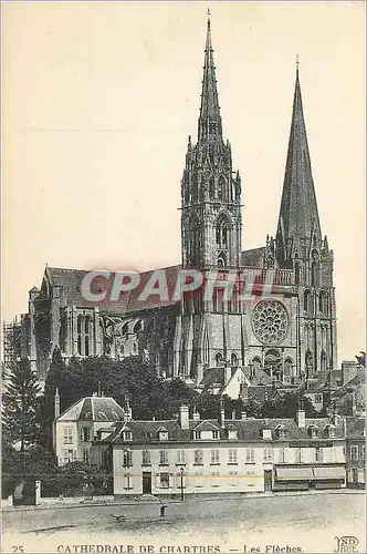 Cartes postales Cathedrale de Chartres Les Fleches
