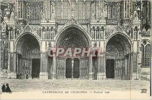Ansichtskarte AK Chartres la Cathedrale Portail Sud