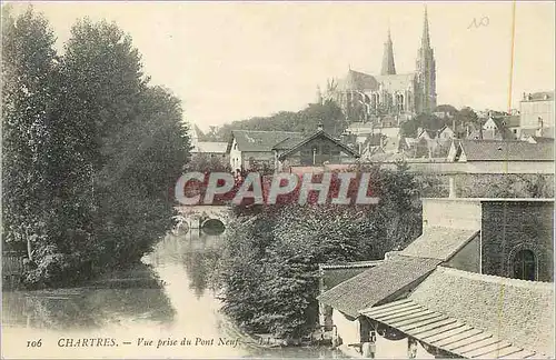Cartes postales Chartres Vue Prise du Pont Neuf