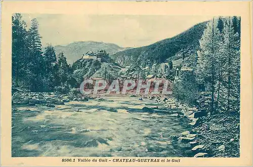 Cartes postales Vallee du Guil Chateau Queyras et Le Guil