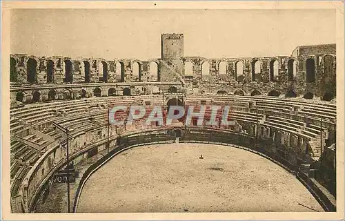 Ansichtskarte AK La Douce de France Arles (Bouches du Rhone) Vue Generale de l'Interieur des Arenes