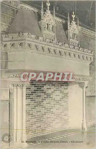 Cartes postales Bourges Palais Jacques Coeur Cheminee