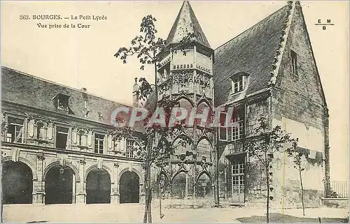 Cartes postales Bourges Le Petit Lycee Vue Prise de la Cour