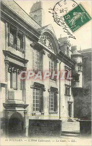 Ansichtskarte AK Bourges L'Hotel Lallemant La Cour