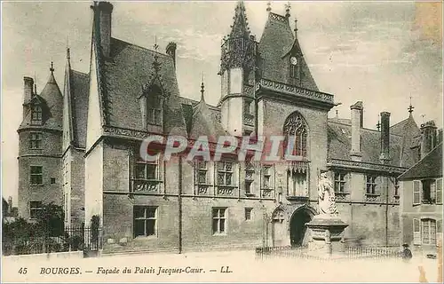 Cartes postales Bourges Facade du Palais Jacques Coeur