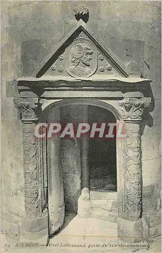 Cartes postales Bourges Hotel Lallemand Porte du Rez de Chaussee