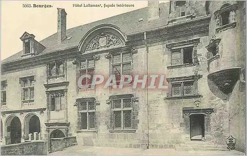 Cartes postales Bourges Hotel Lallemant Facade Interieur
