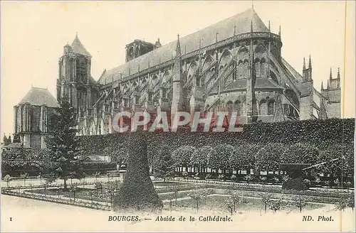 Ansichtskarte AK Bourges Abside de la Cathedrale