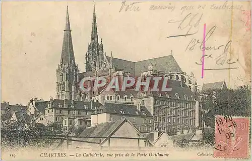 Ansichtskarte AK Bourges La Cathedrale Vue de la Porte Guillaume