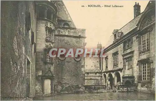 Cartes postales Bourges Hotel Lallemant
