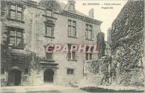 Cartes postales Bourges Hotel Lallemant Facade Est