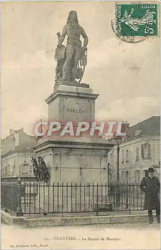 Ansichtskarte AK Chartres La Statue de Marceau