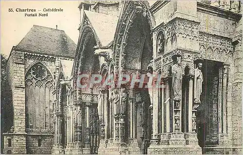 Ansichtskarte AK Chartres Cathedrale Portail Nord