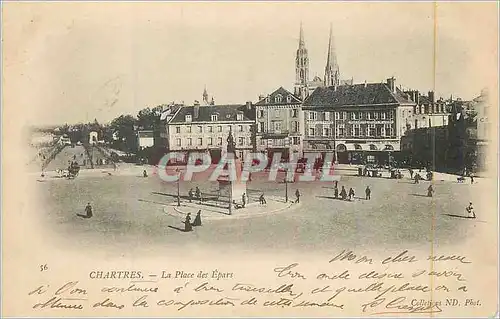 Cartes postales Chartres La Place des Epars (carte 1900)