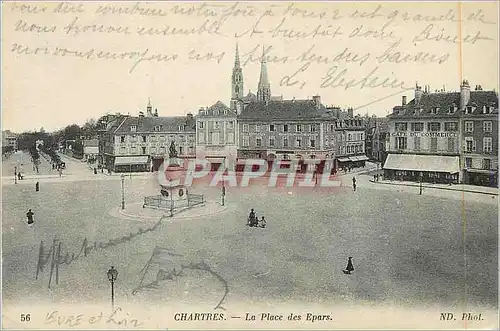 Ansichtskarte AK Chartres La Place des Epars