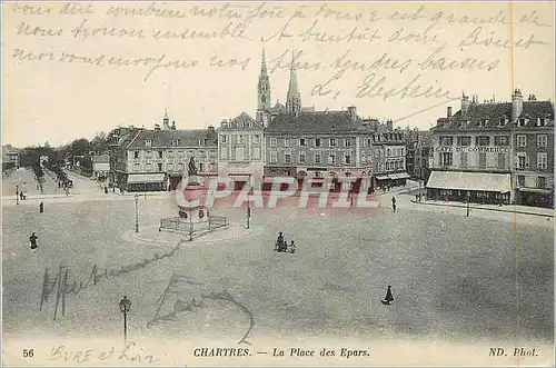 Cartes postales Chartres La Place des Epars