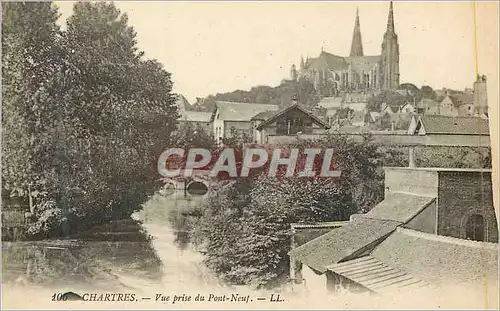 Ansichtskarte AK Chartres Vue Prise du Pont Neuf