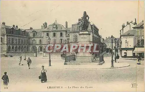 Cartes postales Chartres La Place des Epars