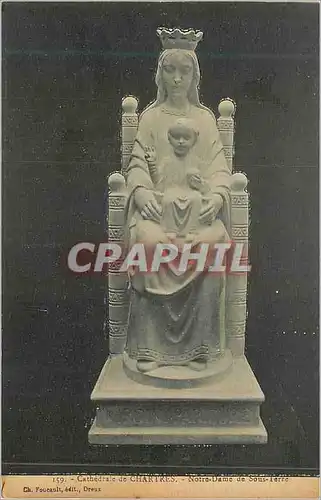 Cartes postales Cathedrale de Chartres Notre Dame de Sous Terre