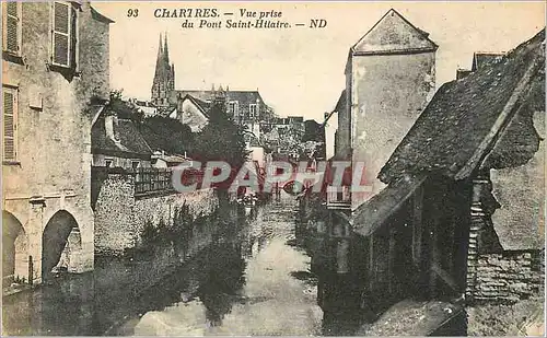 Ansichtskarte AK Chartres Vue Prise du Pont Saint Hilaire