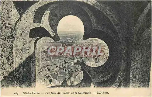 Cartes postales Chartres Vue Prise du Clocher de la Cathedrale