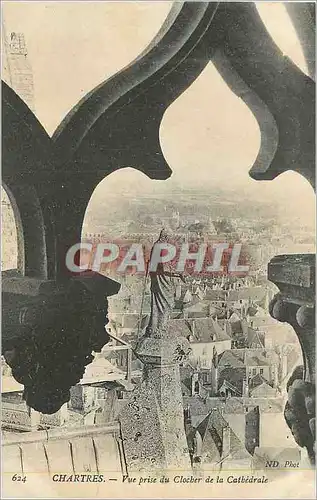 Cartes postales Chartres Vues Prise du Clocher de la Cathedrale