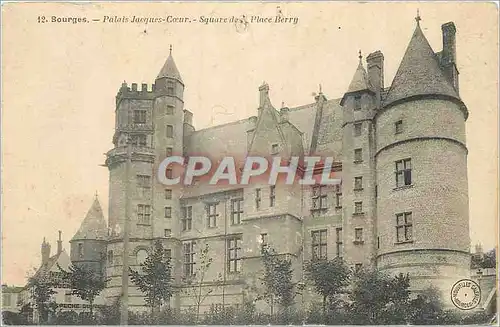 Cartes postales Bourges Palais Jacques Coeur Square de Place Berry
