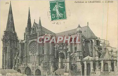 Cartes postales Cathedrale de Chartres L'Abside