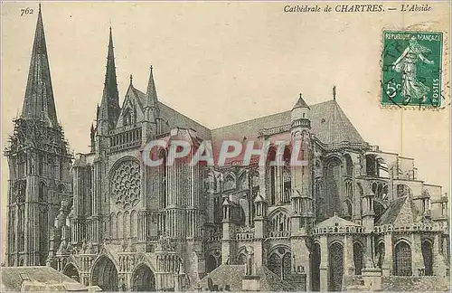 Cartes postales Cathedrale de Chartres L'Abside
