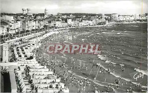 Moderne Karte Les Sables d'Olonne (Vendee) La Plage