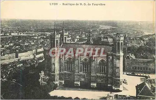 Cartes postales Lyon Basilique de N D de Fourviere