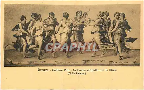 Cartes postales Firenze Galleria Pitti La Danza d'Apollo Con Le Muse (Giulio Romana)