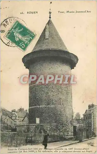 Cartes postales Rouen Tour Musee Jeanne d'Arc Reste du Chateau Fort Bati par Philippe Auguste