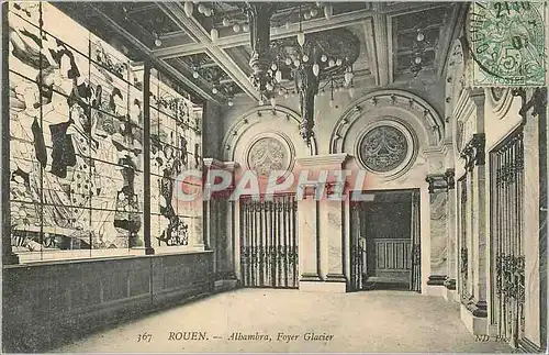 Cartes postales Rouen Alhambra Foyer Glavier