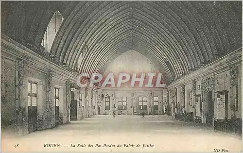 Cartes postales Rouen La Salle de Pas Perdus du Palais de Justice