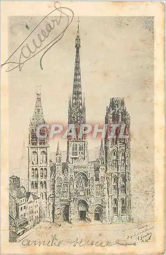 Cartes postales Rouen Cathedrale